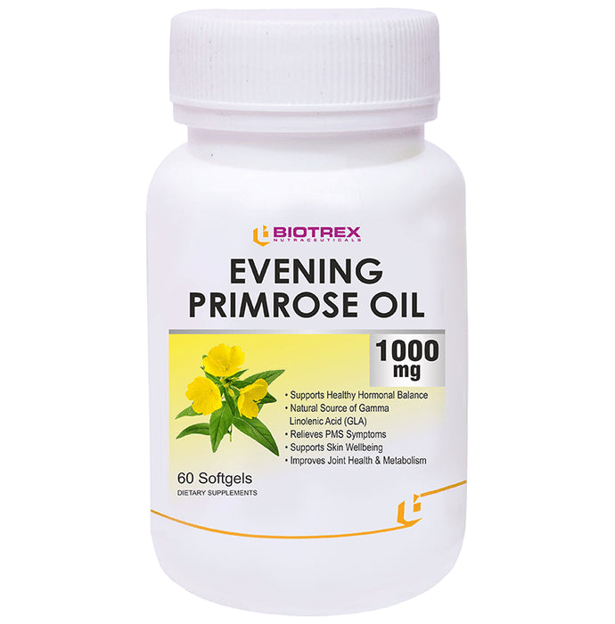 Biotrex Evening Primrose oil 1000 mg Veg Capsule - Classic Derma