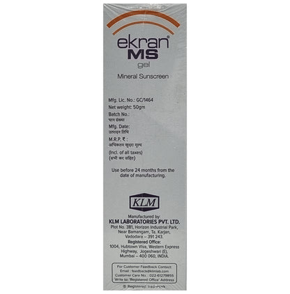Ekran MS Mineral Sunscreen SPF 50 Gel