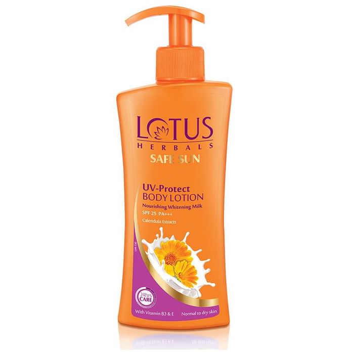 Lotus Herbals Safe Sun UV-Protect Body Lotion SPF 25 PA+++ - Classic Derma