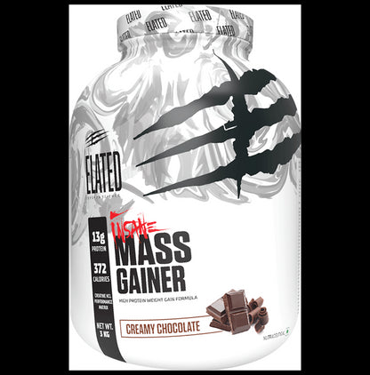 Elated Sports Science Insane Mass Gainer | Flavour Creamy Chocolate - Classic Derma