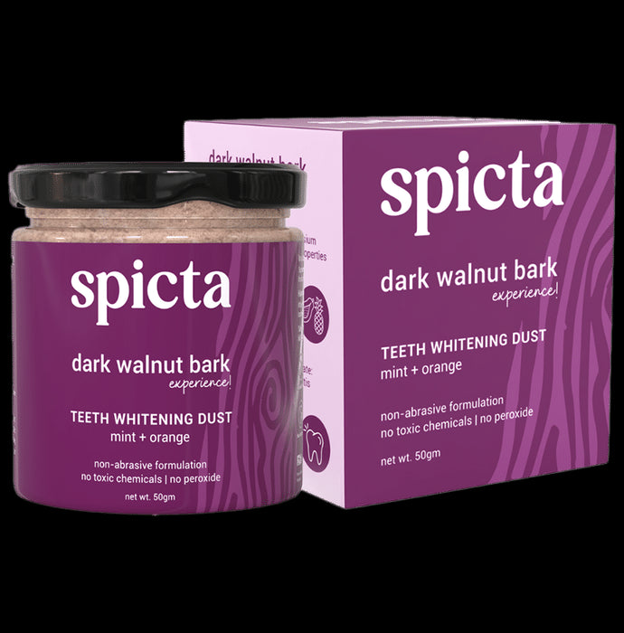 Spicta Dark Walnut Bark Teeth Whitening Dust - Classic Derma