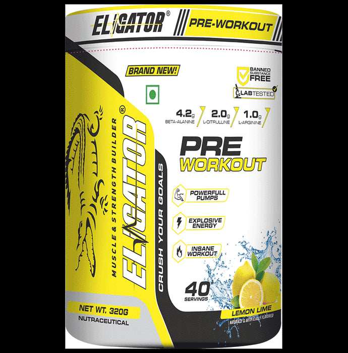 Eligator Pre Workout Powder Lemon - Classic Derma