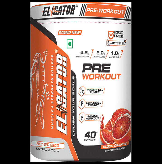 Eligator Pre Workout Powder Orange - Classic Derma