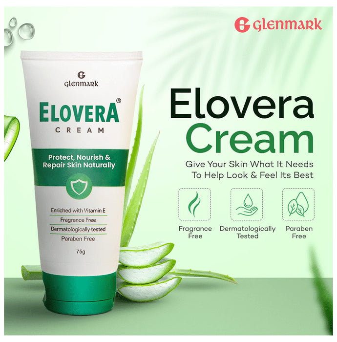 Elovera Daily Moisturising Cream for Dry Skin with Aloe Vera & Vitamin E | Protects, Nourishes and Repairs the Skin