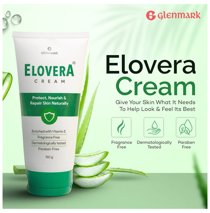 Elovera Daily Moisturising Cream for Dry Skin with Aloe Vera & Vitamin E | Protects, Nourishes and Repairs the Skin