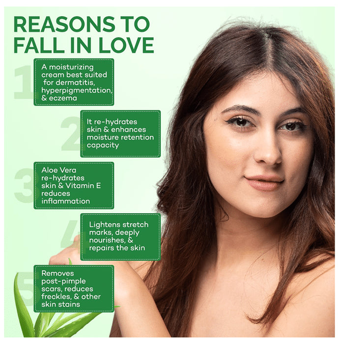 Elovera Daily Moisturising Cream for Dry Skin with Aloe Vera & Vitamin E | Protects, Nourishes and Repairs the Skin