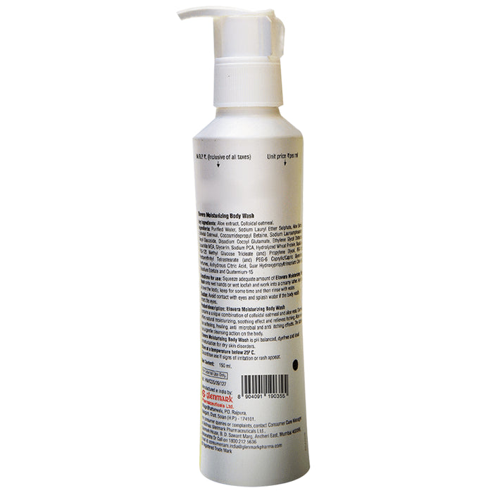 Elovera Moisturizing Body Wash with Colloidal Oatmeal & Aloe Extract | For Dry & Sensitive Skin | Paraben Free