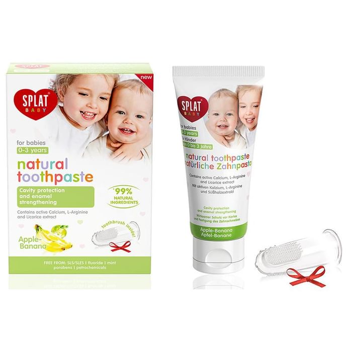 Splat Baby Natural Toothpaste (0-3 Year) Apple-Banana - Classic Derma