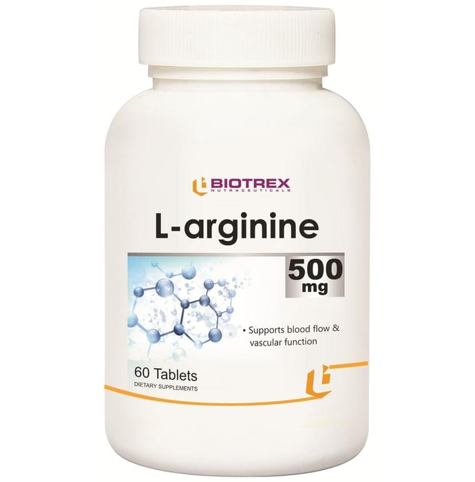 Biotrex L-Arginine 500mg for Blood Flow & Vascular Function | Tablet - Classic Derma