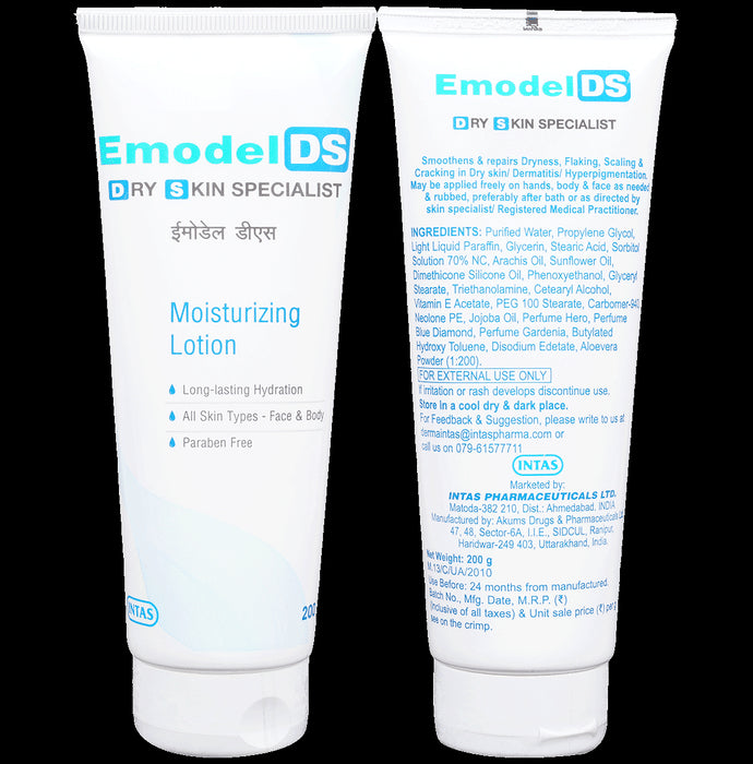 Emodel DS Dry Skin Moisturizing Lotion Paraben Free - Classic Derma