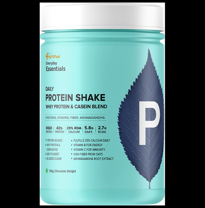 MyFitFuel Daily Protein Shake Whey Protein & Casein Blend Chocolate - Classic Derma