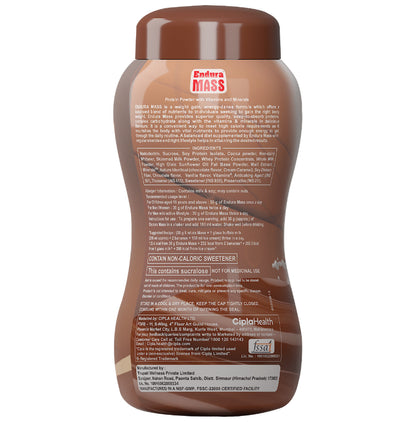 Endura Mass Weight Gainer to Stay Fit | For Adults & Children Above 10 Years | Flavour Chocolate