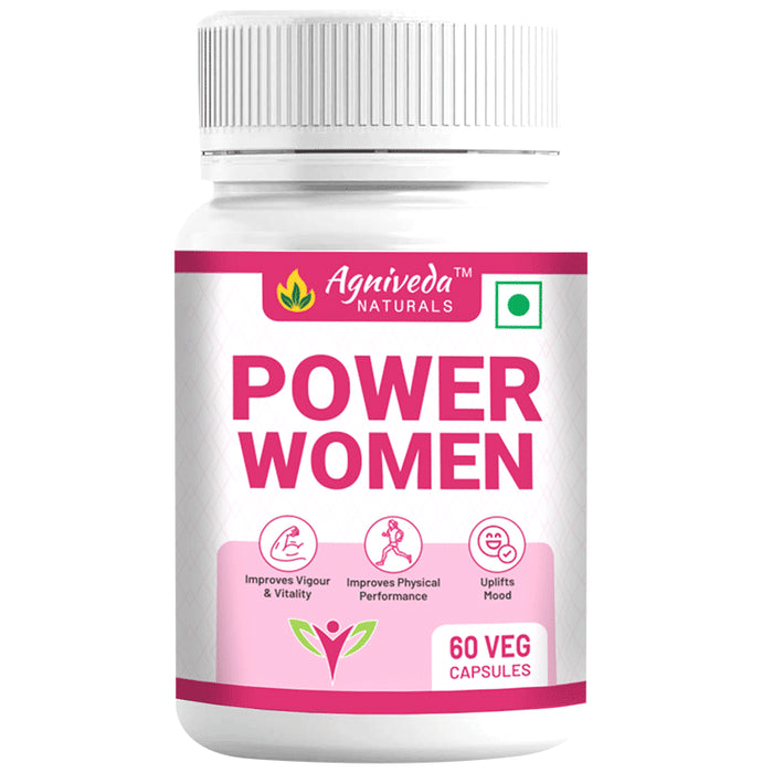Agniveda Naturals Power Women Veg Capsules - Classic Derma
