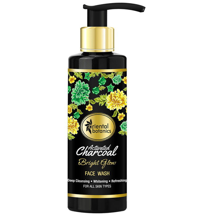 Oriental Botanics Activated Charcoal Bright Glow Face Wash - Classic Derma