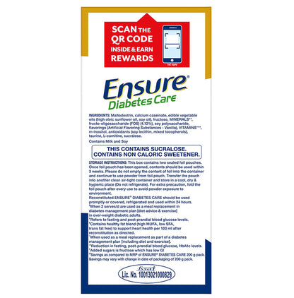 Ensure Diabetes Care Nutrition (475gm Each) Vanilla Delight