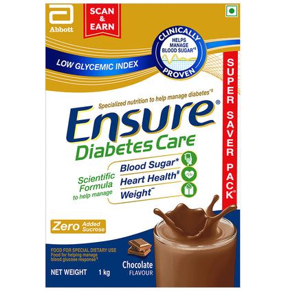 Ensure Diabetes Care Specialized Nutrition Drink Powder Chocolate - Classic Derma
