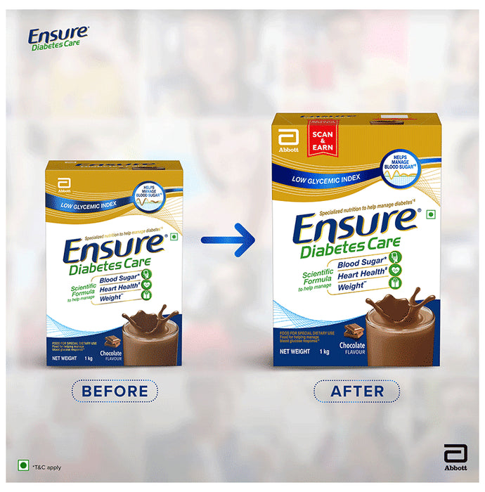 Ensure Diabetes Care Specialized Nutrition Drink Powder Chocolate