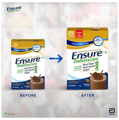 Ensure Diabetes Care Specialized Nutrition Drink Powder Chocolate