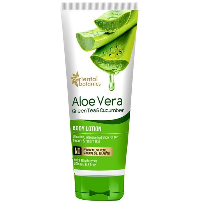Oriental Botanics Aloe Vera Green Tea & Cucumber Body Lotion - Classic Derma