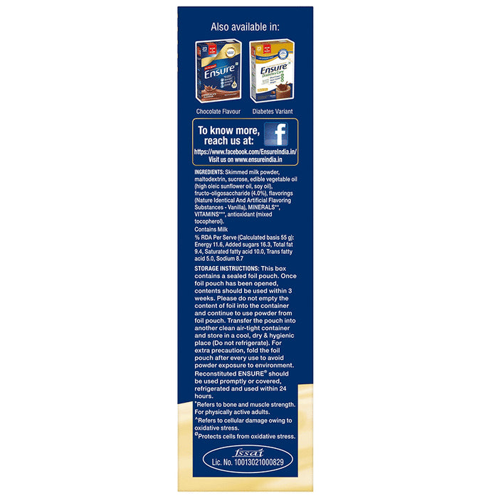 Ensure Powder Complete Balanced Drink for Adults | For Strength, Immunity & Energy | With Essential Vitamins | Nutrition Formula
