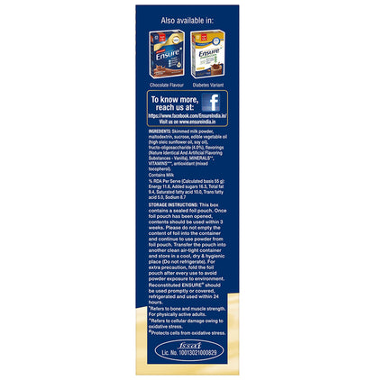 Ensure Powder Complete Balanced Drink for Adults | For Strength, Immunity & Energy | With Essential Vitamins | Nutrition Formula