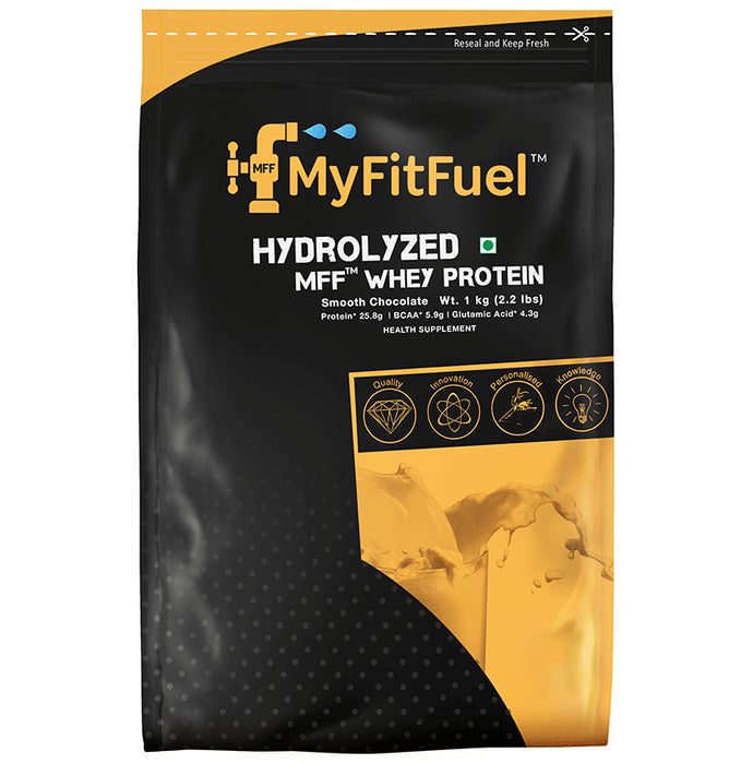 MyFitFuel Hydrolyzed Whey Protein Powder Smooth Chocolate - Classic Derma