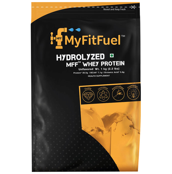 MyFitFuel Hydrolyzed Whey Protein Powder Unflavored - Classic Derma