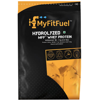 MyFitFuel Hydrolyzed Whey Protein Powder Unflavored - Classic Derma