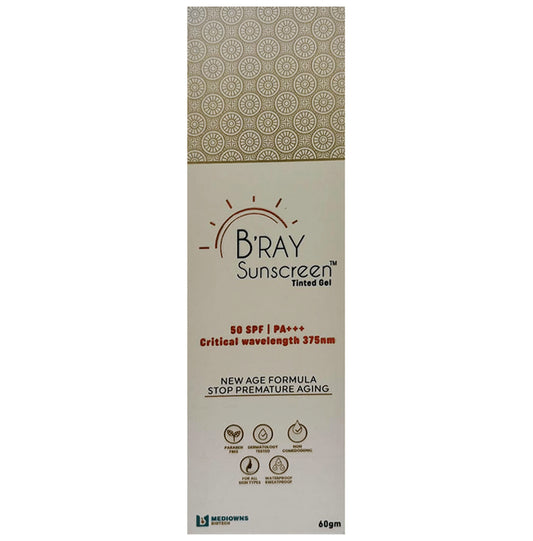 B'Ray Sunscreen Tinted Gel SPF 50 PA+++ - Classic Derma