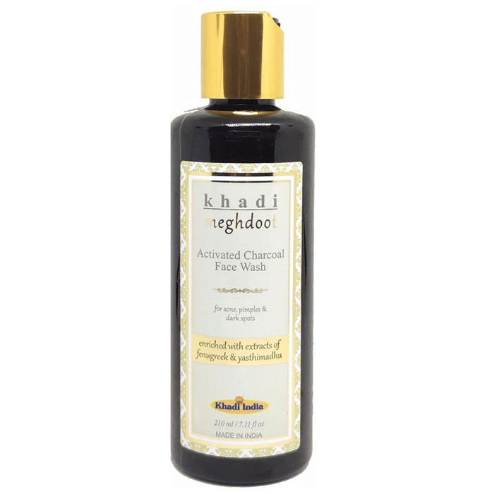 Khadi Meghdoot Activated Charcoal Face Wash - Classic Derma