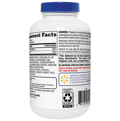 Equate Calcium Citrate + D3 Coated Tablet