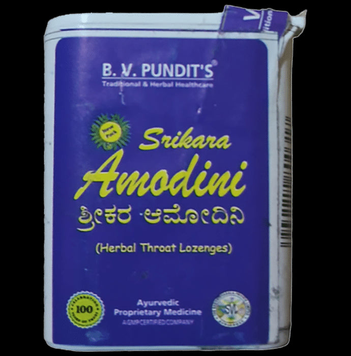 B. V. Pundit's Srikara Amodini Herbal Throat Lozenges - Classic Derma