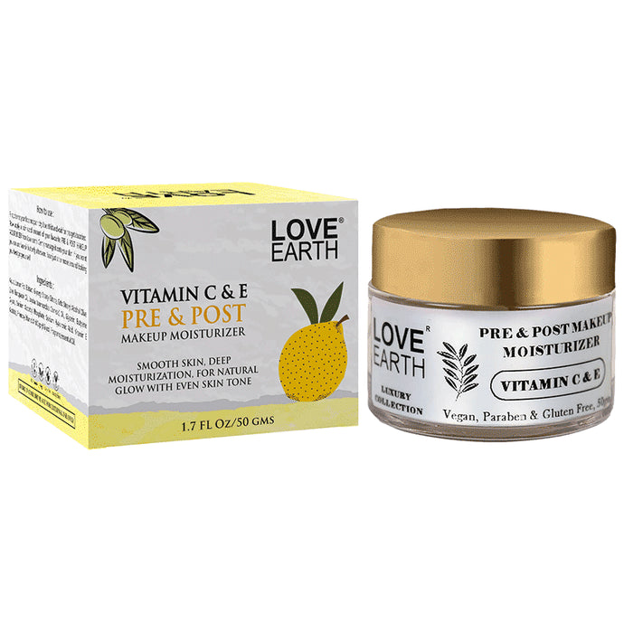 Love Earth Vitamin C & E Pre & Post Makeup Moisturizer - Classic Derma