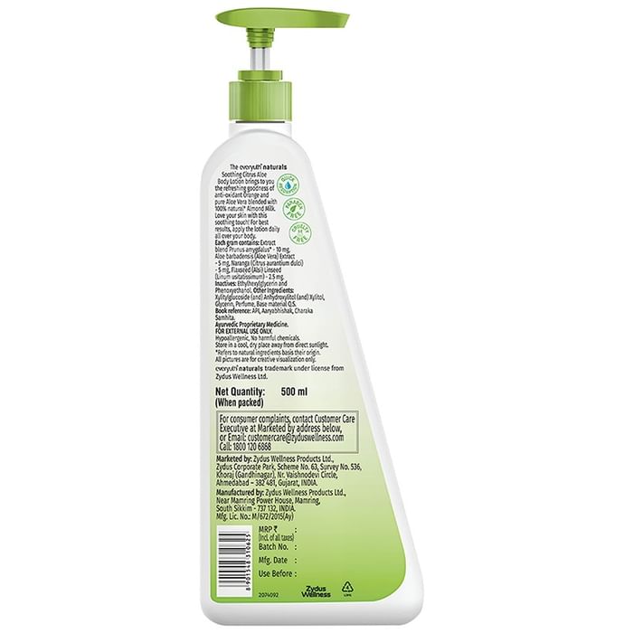 Everyuth Naturals Soothing Citrus Aloe Body Lotion