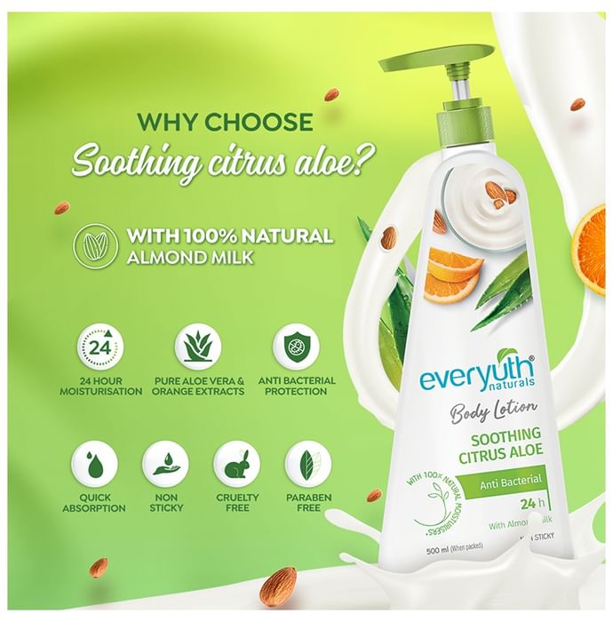 Everyuth Naturals Soothing Citrus Aloe Body Lotion