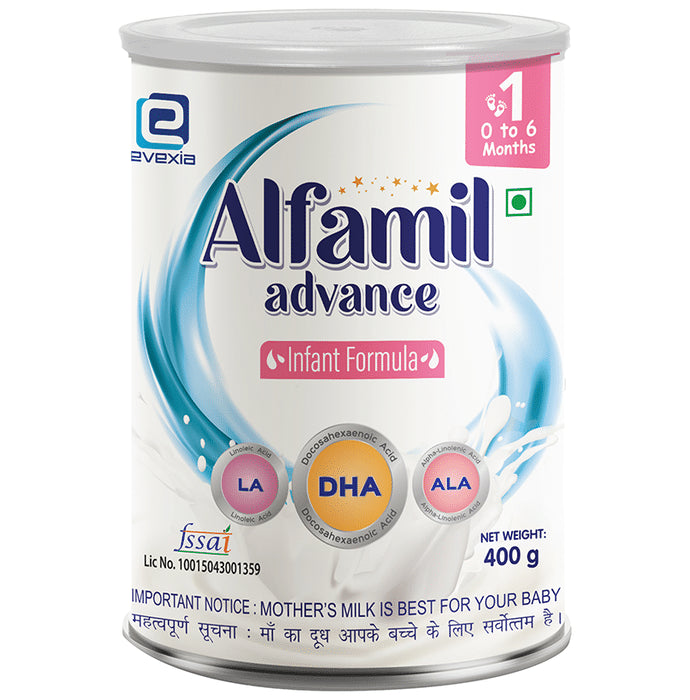 Evexia Alfamil Infant Formula with Omega 3-6-9 (Upto 6 Months) - Classic Derma