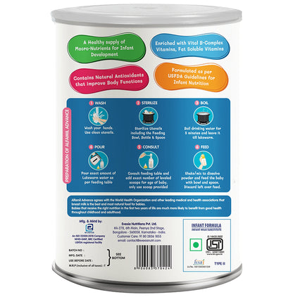 Evexia Alfamil Infant Formula with Omega 3-6-9 (Upto 6 Months)
