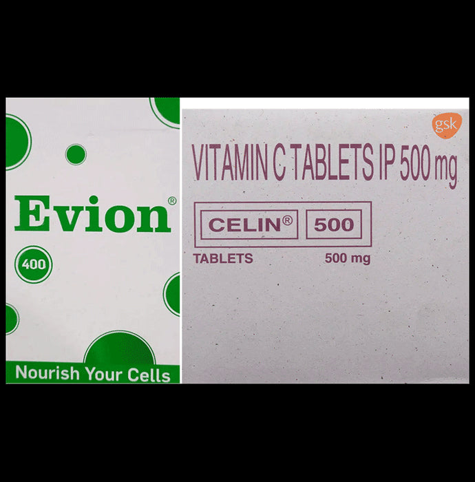 Evion 400mg Capsule (20) & New Celin 500 Tablet (25) - Classic Derma