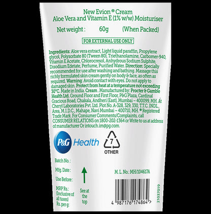 Evion Cream with Aloe Vera & Vitamin E (1%) | For Skin Health