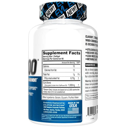 Evlution Nutrition CLA 1000