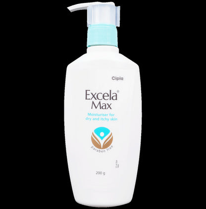 Excela Max Moisturiser for Dry & Itchy Skin | Paraben Free | For Dry & Itchy Skin | Derma Care
