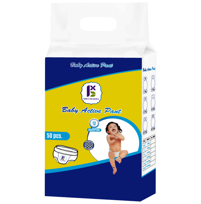 Babe's & Buddy's Baby Diaper Pants (50 Each) Large - Classic Derma