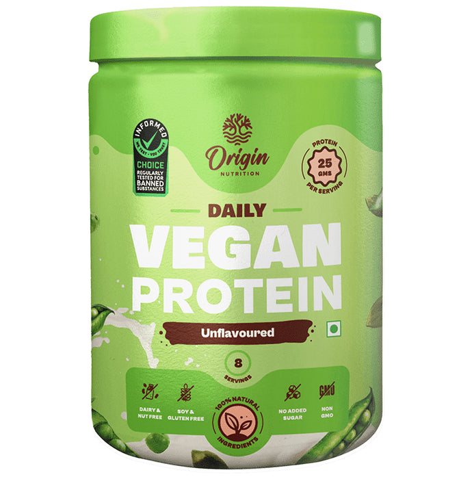 Origin Nutrition Vegan Plant Protein Powder Unflavored - Classic Derma