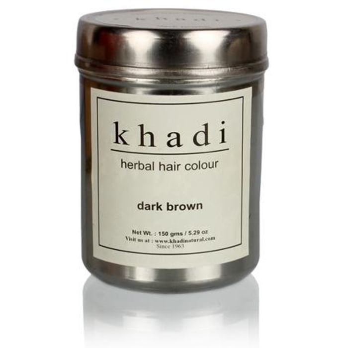 Khadi Naturals Ayurvedic Henna Colour Dark Brown - Classic Derma