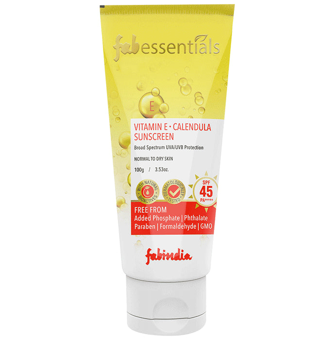 Fabessentials Vitamin E Calendula Sunscreen SPF 45 PA++++ - Classic Derma