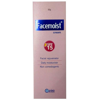 Facemoist Cream SPF 15 | Facial Rejuvenator & Daily Moisturiser | Non-Comedogenic - Classic Derma