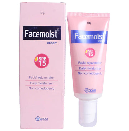 Facemoist Cream SPF 15 | Facial Rejuvenator & Daily Moisturiser | Non Comedogenic