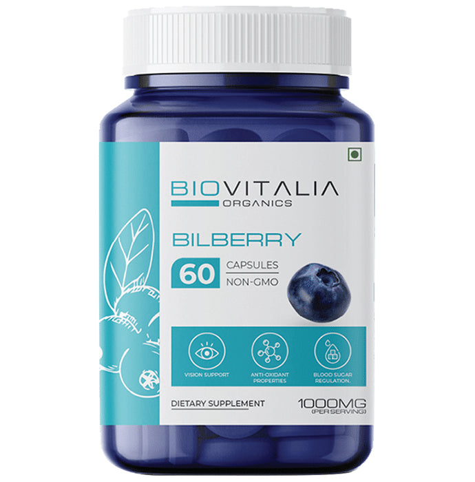 Biovitalia Organics Bilberry 1000mg Capsule - Classic Derma