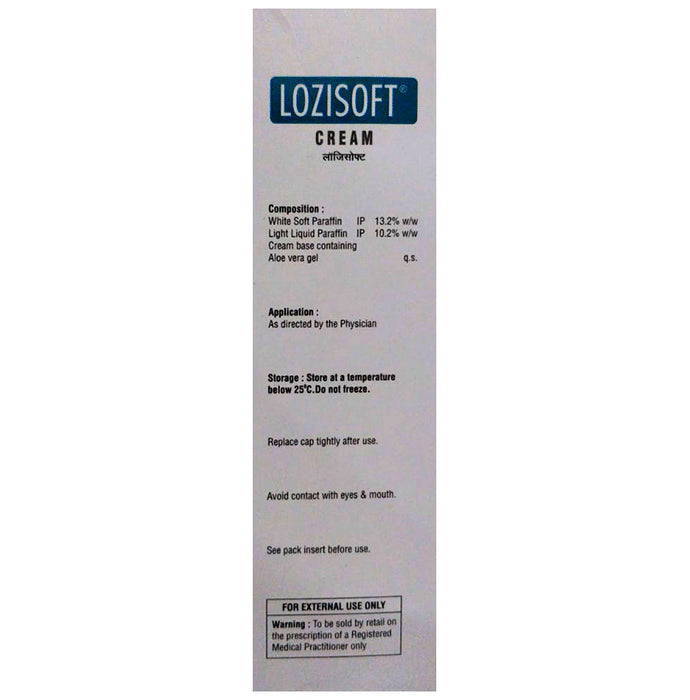 Lozisoft Cream with Soft Paraffin & Light Liquid Paraffin