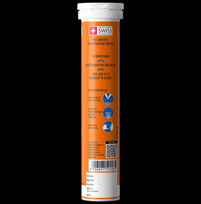 Fast&Up Lean Body with L-Carnitine 2000mg Effervescent Tablets (20 Each) Orange